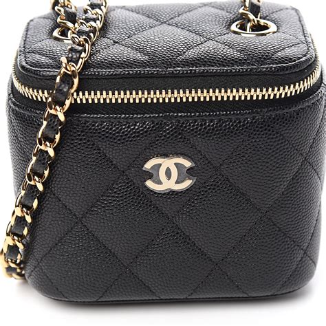 chanel extra small vanity cases with chain|Chanel vanity bag 2020.